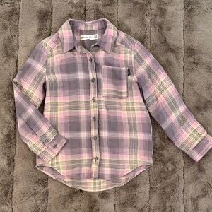 Abercrombie Kids Plaid Shirt in Pink and Gray
